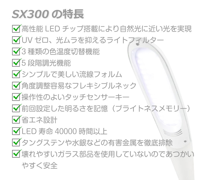 SX300の特長